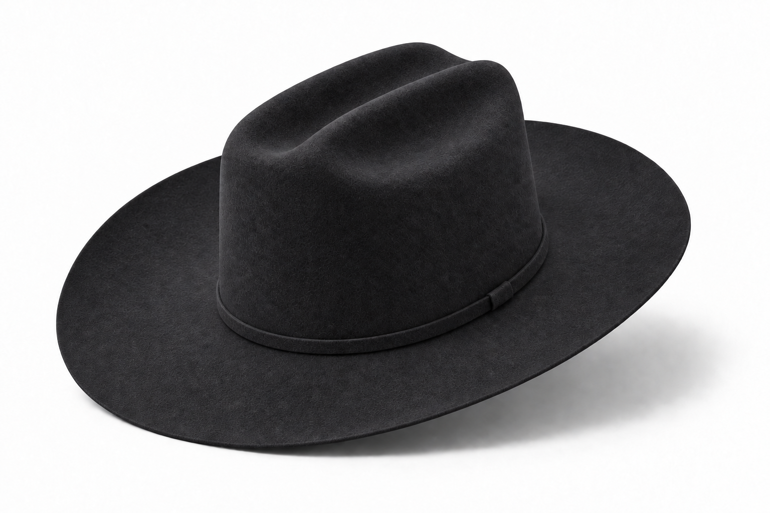 Black Western felt hat