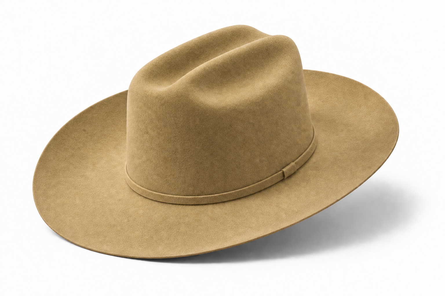 Wheat Western felt hat